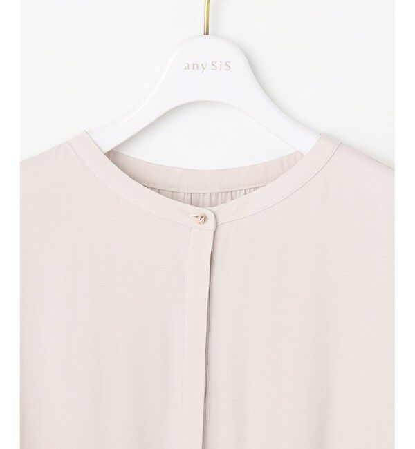 ANY SIS「【洗える】かさねシャーリング ブラウス」|シャツ・ブラウス|