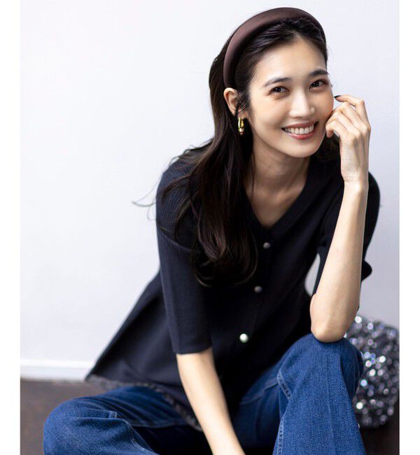 ANY SIS「シアーフリルペプラム ニット」|ニット・セーター|