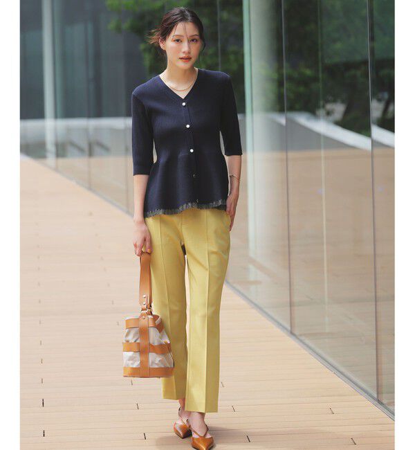 ANY SIS「シアーフリルペプラム ニット」|ニット・セーター|