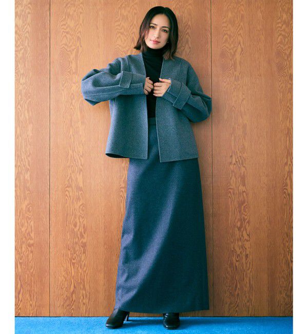 BEIGE,「GRASSE / リバーウールクロップドコート」|テーラードジャケット|