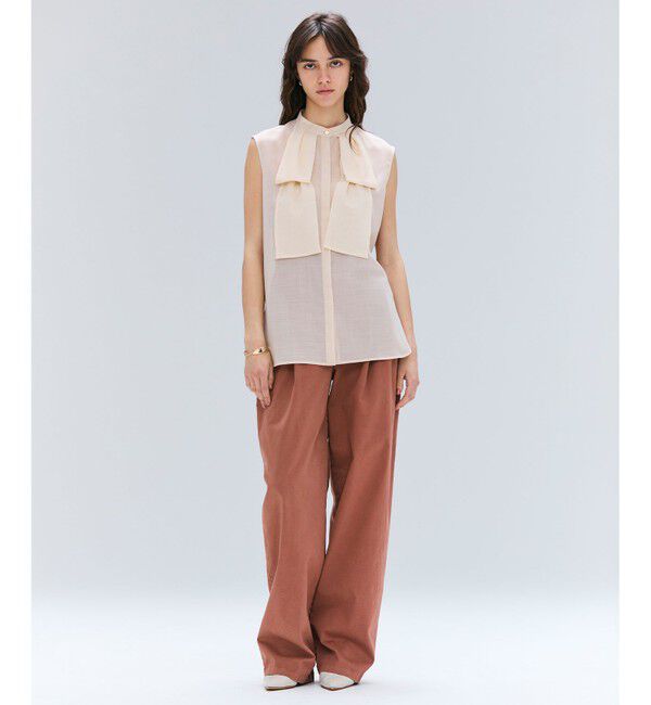 BEIGE,「【洗える・Oggi 11月号掲載】HAMLIN / コットンストレッチ2タックワイドパンツ」|その他|