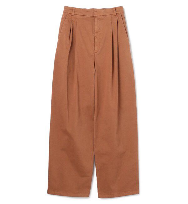 BEIGE,「【洗える・Oggi 11月号掲載】HAMLIN / コットンストレッチ2タックワイドパンツ」|その他|