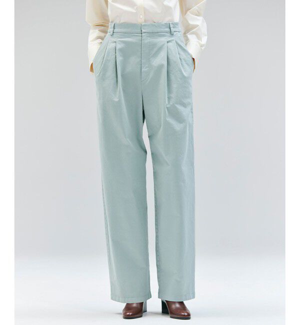 BEIGE,「【洗える・Oggi 11月号掲載】HAMLIN / コットンストレッチ2タックワイドパンツ」|その他|D.Sage