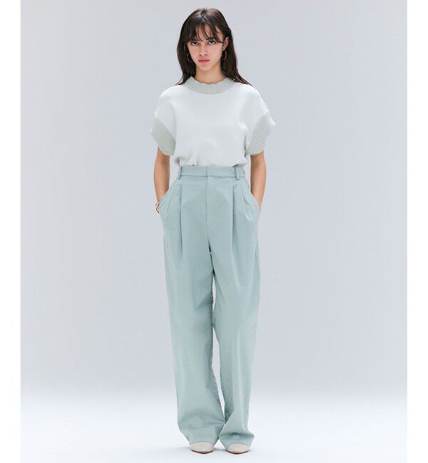 BEIGE,「【洗える・Oggi 11月号掲載】HAMLIN / コットンストレッチ2タックワイドパンツ」|その他|