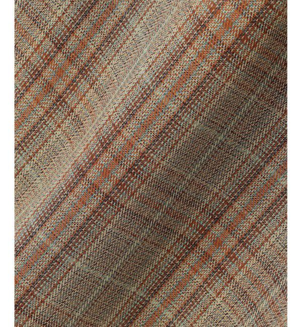 BEIGE,「SELMA / チェックウールラッフルスカート」|スカート|