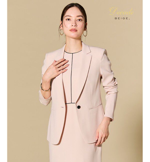 BEIGE,「【セットアップ対応】CINDY / テーラードジャケット」|テーラードジャケット|Nude