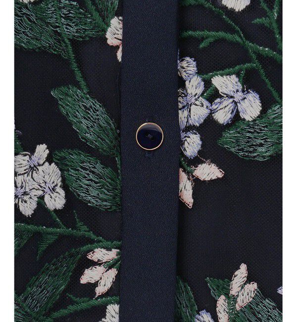 GRACE CONTINENTAL「フラワー刺繍フレアワンピース」|ワンピース|