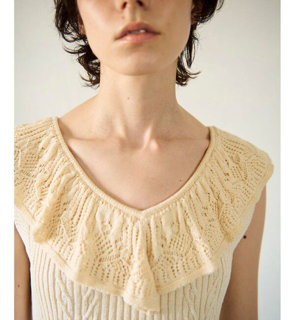 GRACE CONTINENTAL「ミックスフリルニットトップ」|その他|