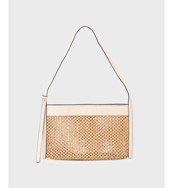  「ORSETTOトライアングルバッグ」|ハンドバッグ|ホワイト