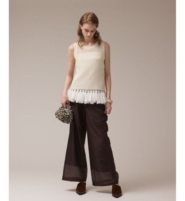 Diagram「チュールフリンジニットトップ」|Tシャツ・カットソー|