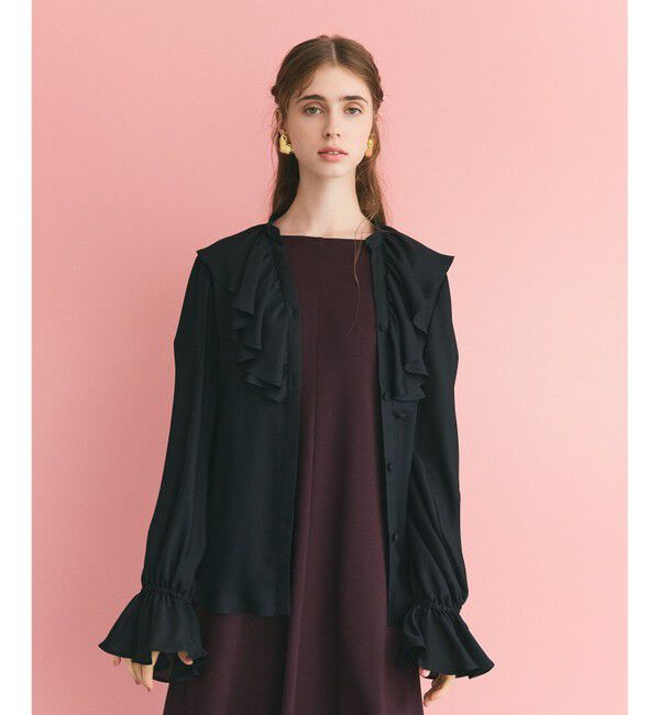 Grace Class「スキッパーラッフルブラウス」|シャツ・ブラウス|