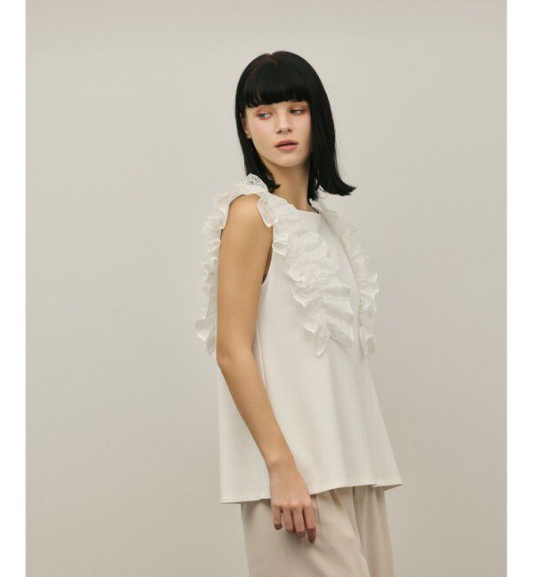 GRACE CONTINENTAL「フリル切替カットトップ」|その他|