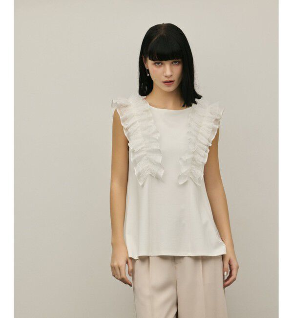 GRACE CONTINENTAL「フリル切替カットトップ」|その他|