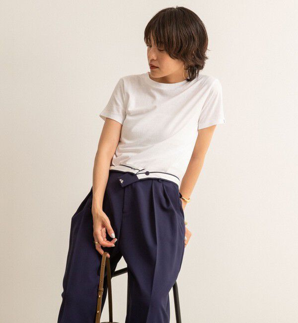 NOLLEY'S「【MAQWEL/マクウェル】MARUDOハーフスリーブTee」|Tシャツ・カットソー|