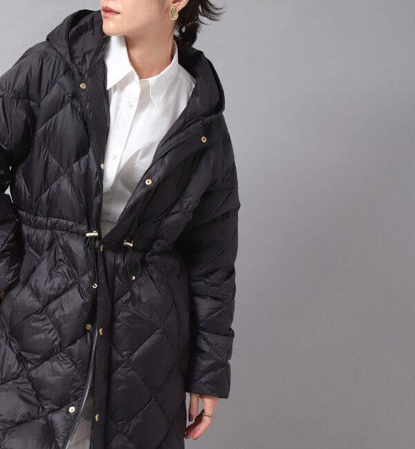 NOLLEY'S「【TAION/タイオン】別注ミドル丈Aラインフードダウン」|ダウン|