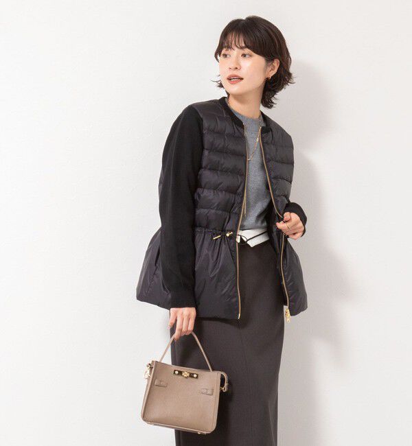 NOLLEY'S「【TAION/タイオン】別注ニットコンビダウンジャケット」|ダウン|