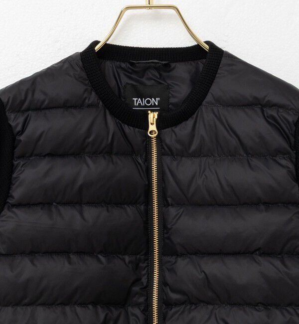 NOLLEY'S「【TAION/タイオン】別注ニットコンビダウンジャケット」|ダウン|