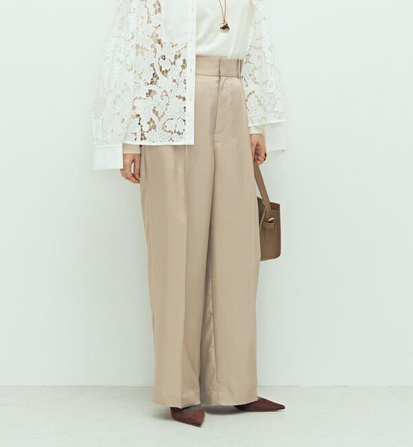 NOLLEY'S「ウォッシャブルサテンワイドパンツ」|その他|