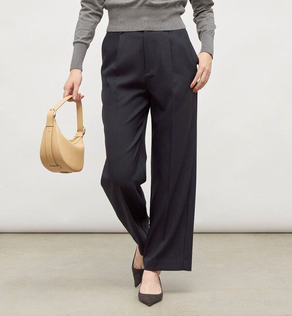 NOLLEY'S「《セットアップ対応》ウォッシャブルウール調セミワイドパンツ」|その他|