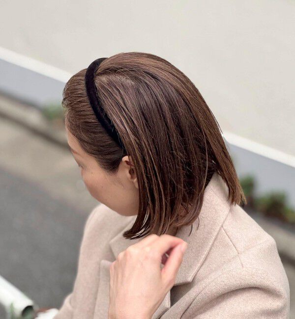 NOLLEY'S「【PR阿部☆別注】ベロアカチューシャスリム」|カチューシャ|