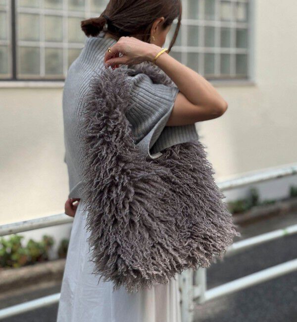 Rie Miller「【PR林☆別注】チベットラムフェイクファーバッグ」|ショルダー・メッセンジャー|