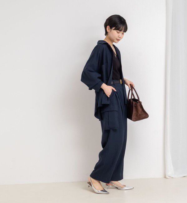 Rie Miller「《セットアップ対応》ウォッシャブルソフトカーゴパンツ」|カーゴ|