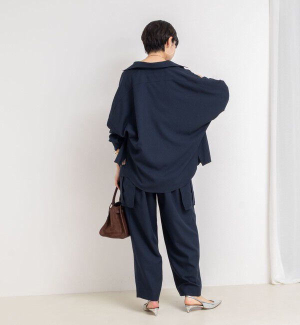 Rie Miller「《セットアップ対応》ウォッシャブルソフトカーゴパンツ」|カーゴ|