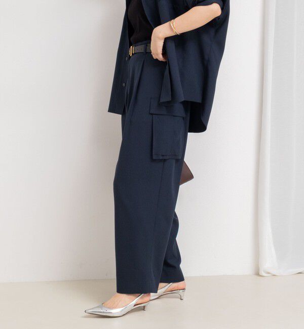Rie Miller「《セットアップ対応》ウォッシャブルソフトカーゴパンツ」|カーゴ|