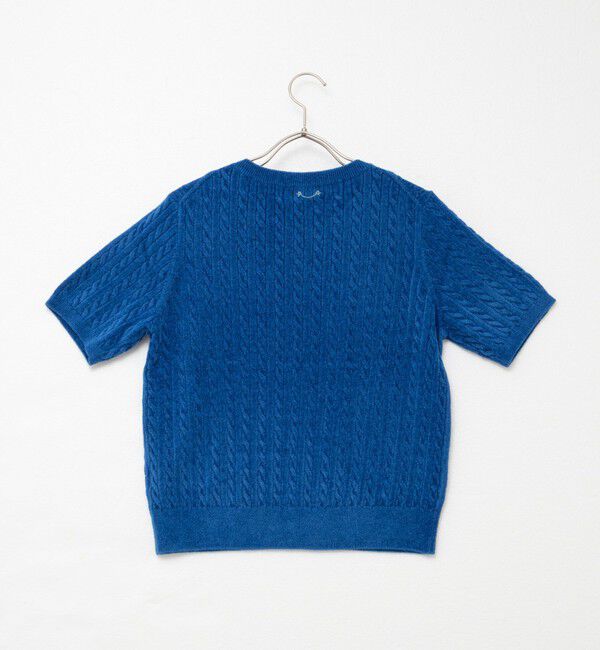 Rie Miller「《手洗い可能》《アンサンブル対応》モールヤーンミニケーブルプルオーバーニット」|ニット・セーター|