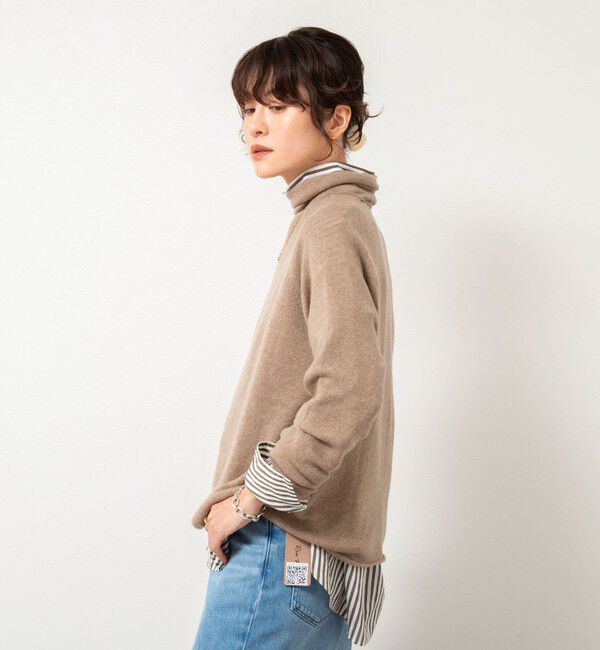 Rie Miller「【WEB&一部店舗限定】PUREカシミヤタートルネックニット」|ニット・セーター|