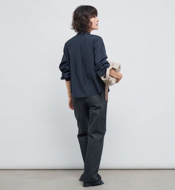 NOLLEY'S「ウォッシャブル前チュールフリルブラウス」|シャツ・ブラウス|