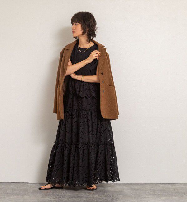 MAQWEL「【MAQWEL/マクウェル】《セットアップ対応》ウォッシャブルエンブロイダリーレーススカート」|スカート|