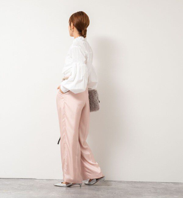 NOLLEY'S「【MARILYN MOON/マリリーンムーン】タックフリルボリュームブラウス」|シャツ・ブラウス|