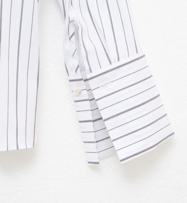 NOLLEY'S「【MARILYN MOON/マリリーンムーン】タックフリルストライプブラウス」|シャツ・ブラウス|