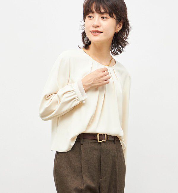 NOLLEY'S「ウォッシャブル2WAYストレッチブラウス」|シャツ・ブラウス|キナリ