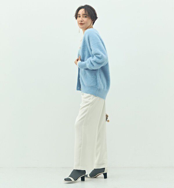 NOLLEY'S sophi「カシミヤ混ヘアリーVネックカーディガン」|カーディガン|