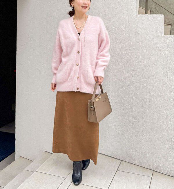 NOLLEY'S sophi「カシミヤ混ヘアリーVネックカーディガン」|カーディガン|