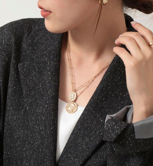 grace grace「【grace grace/グラスグラス】マリアンヌコインネックレス」|ネックレス|