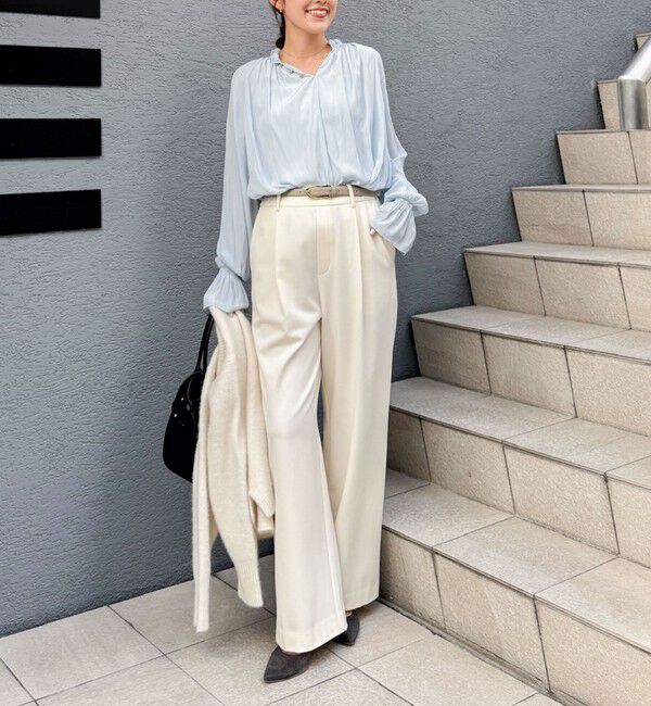 NOLLEY'S「ウォッシャブル裏起毛イージーワイドパンツ」|その他|