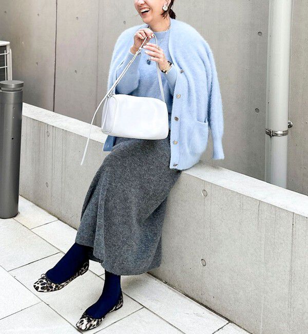 NOLLEY'S sophi「《手洗い可能》アルパカ混ロングスカート」|フレア|