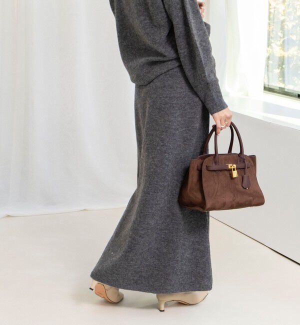 NOLLEY'S sophi「《手洗い可能》アルパカ混ロングスカート」|フレア|