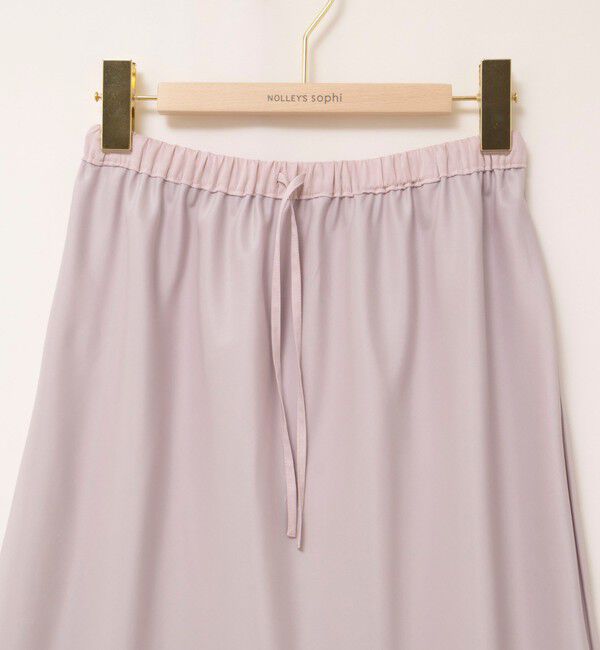 NOLLEY'S sophi「ウォッシャブルスエードサテンナロースカート」|タイト|
