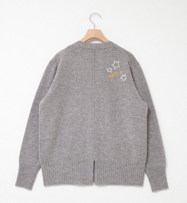 Rie Miller「《手洗い可能》ハンド刺繍Vネックカーディガン」|カーディガン|