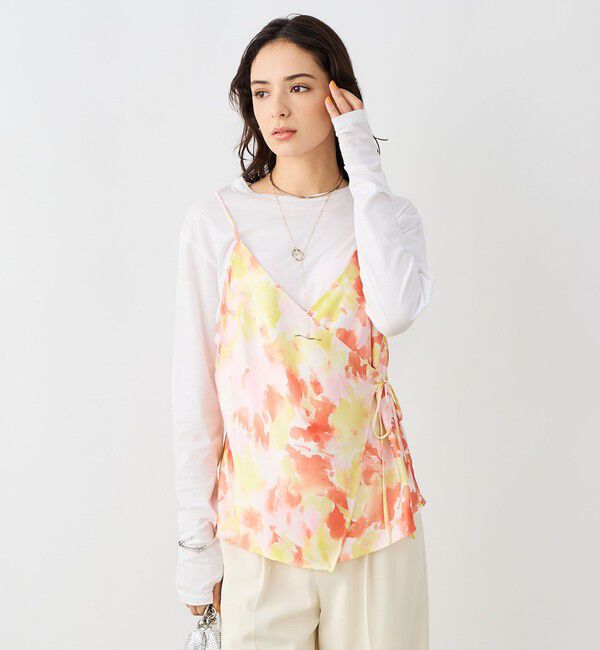 NOLLEY'S sophi「ウォッシャブルブラープリントキャミブラウス」|キャミソール|