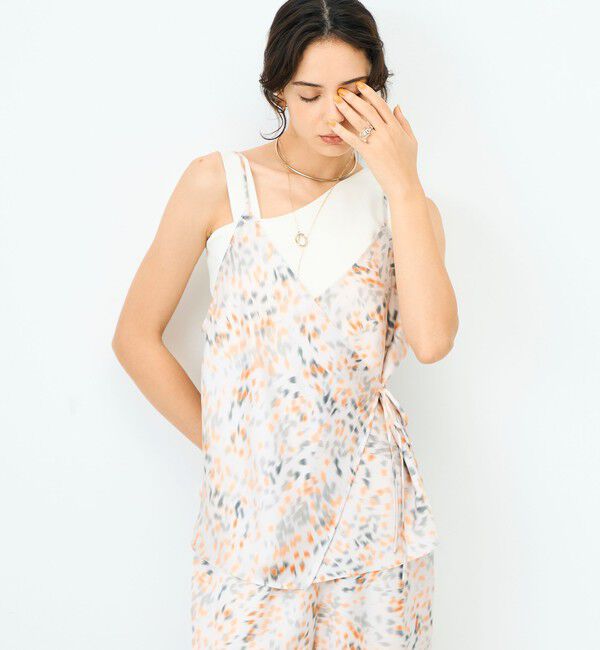 NOLLEY'S sophi「ウォッシャブルブラープリントキャミブラウス」|キャミソール|