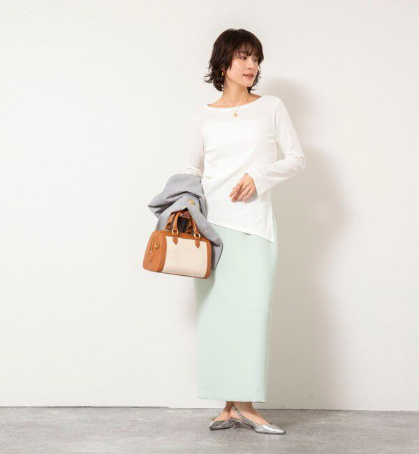 NOLLEY'S sophi「ウォッシャブルベアテレコスリットロンＴ」|Tシャツ・カットソー|