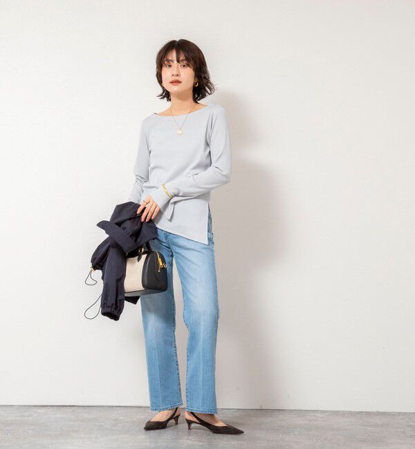 NOLLEY'S sophi「ウォッシャブルベアテレコスリットロンＴ」|Tシャツ・カットソー|