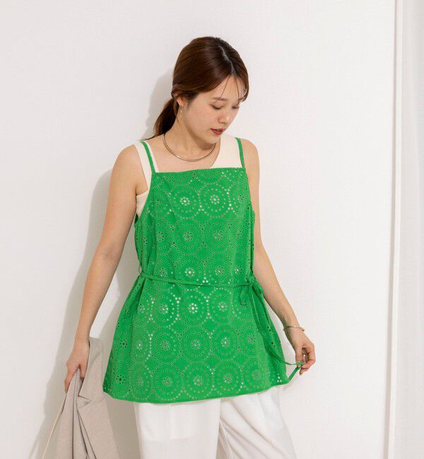 NOLLEY'S「ウォッシャブルレースキャミチュニック」|キャミソール|