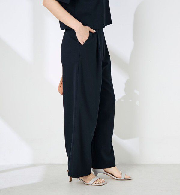 NOLLEY'S「《セットアップ対応》ウォッシャブル麻調ワイドパンツ」|その他|