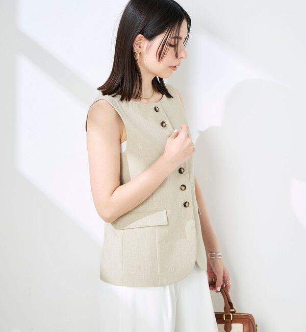 NOLLEY'S sophi「《セットアップ対応》ウォッシャブルドライシャンタンジレ」|ベスト・ジレ|